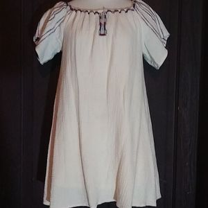 NWOT Cream Boho Dress